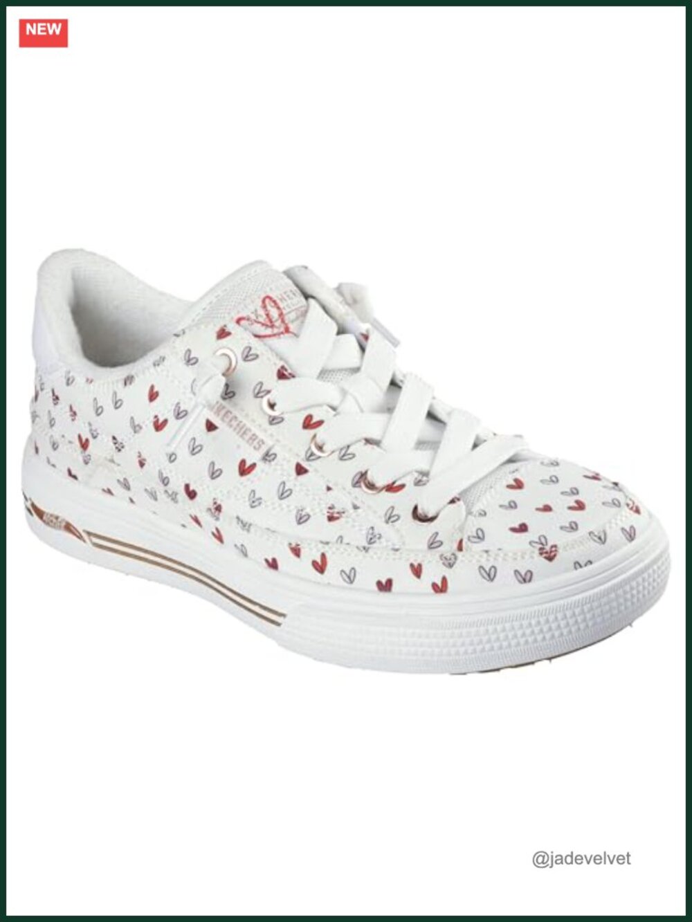 Skechers Arch Fit Arcade Canvas Sneakers No-Tie Slip-On Memory Foam Vegan
